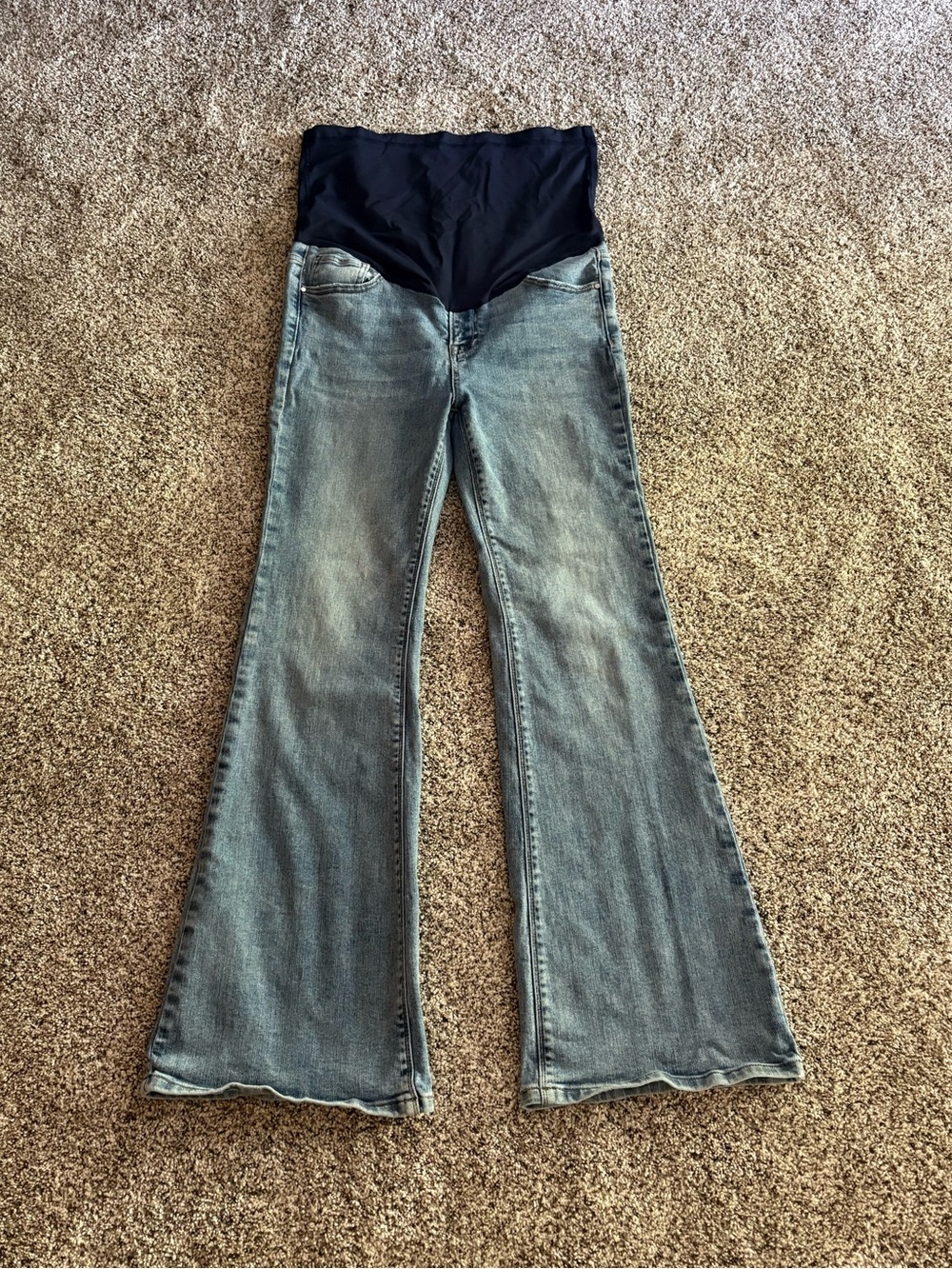Pink Blush bootcut flare jeans- Light Blue Denim